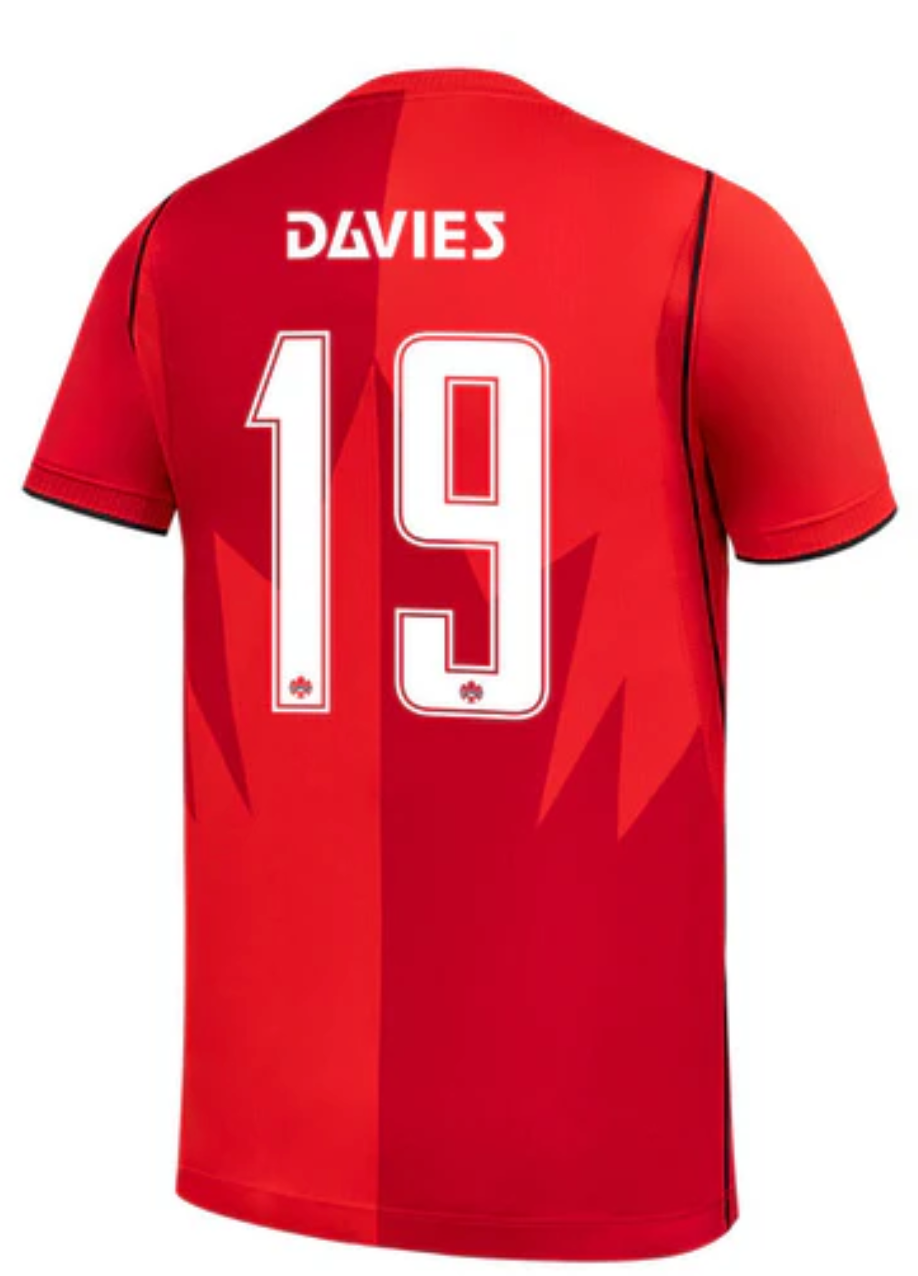 Canada Davies Red Jersey back