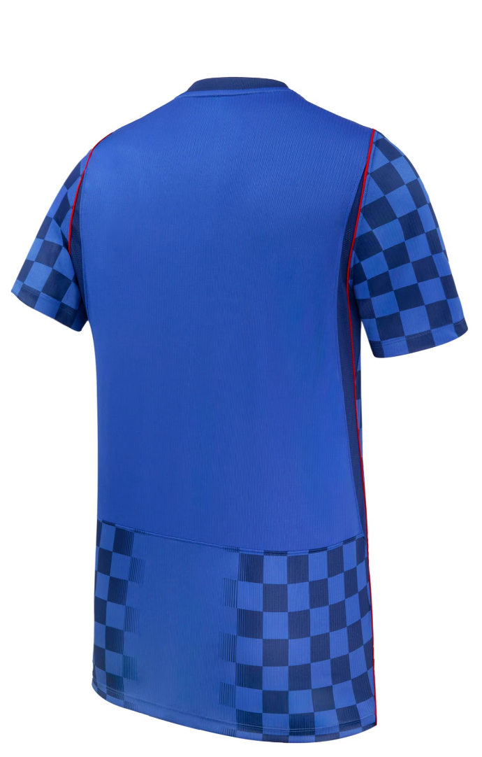 Croatia Away Jersey back - blue checkerboard Nike HNS kit