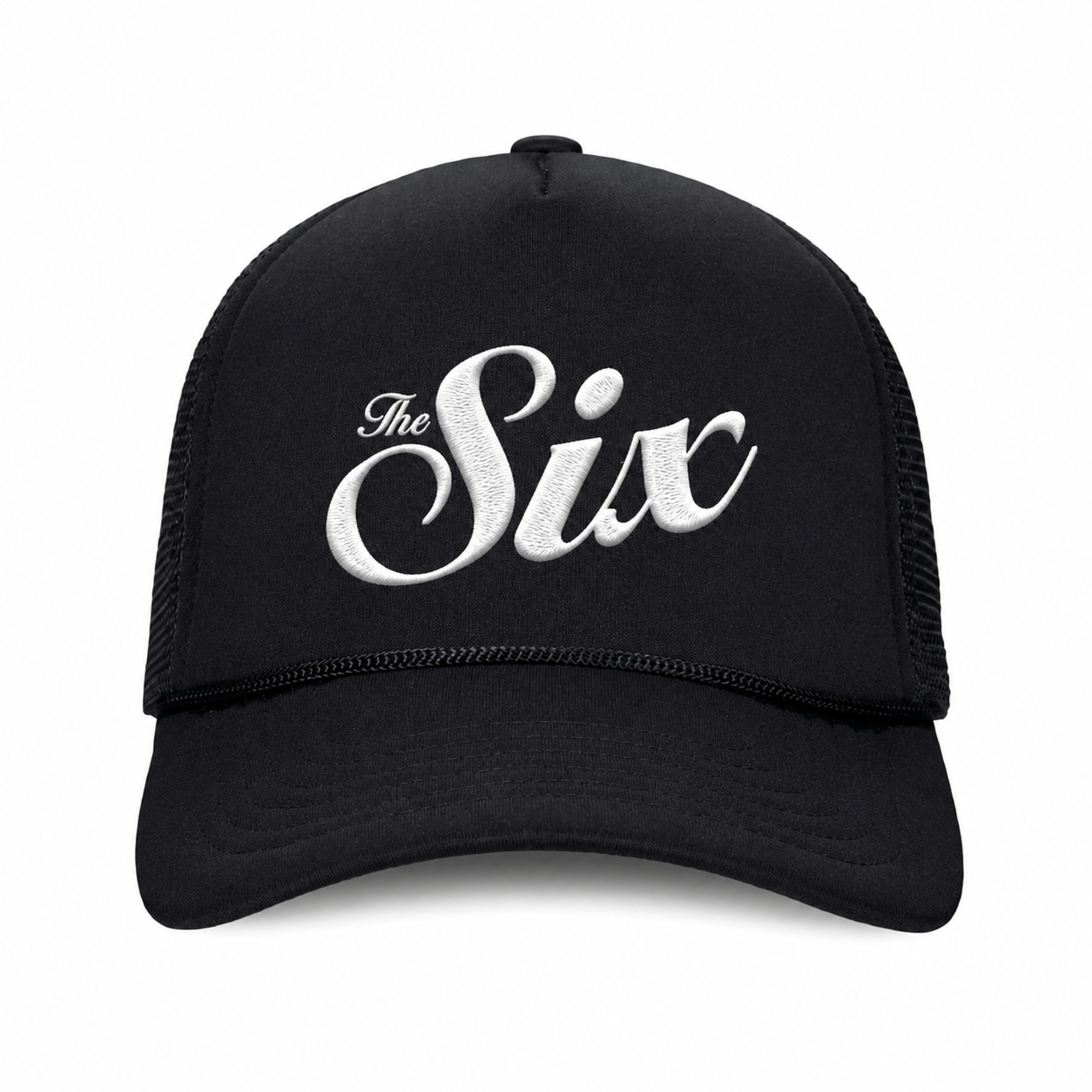 Toronto The Six Trucker Hat Black Black - front view