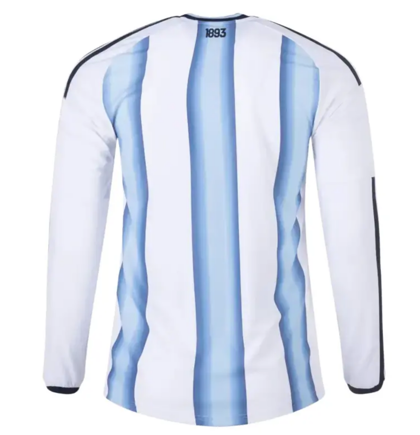 Argentina Home Goalkeeper Jersey Back — Adidas authentic long sleeve sublimated goalkeeper jersey