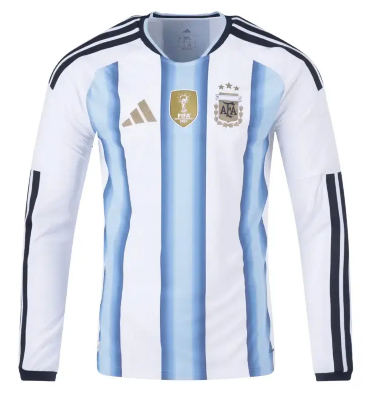 Argentina Home Goalkeeper Jersey Front — Adidas authentic long sleeve sublimated goalkeeper jersey