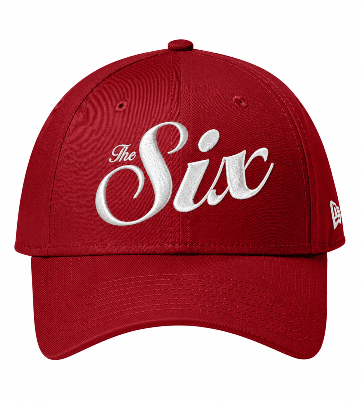 New Era Toronto The Six 9FORTY Adjustable Cap in Scarlet side view — FIFA World Cup 2026 Toronto Merch