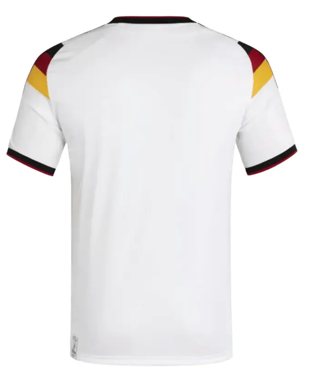 Germany Home Jersey Back — Adidas authentic white and red sublimated football jersey FIFA World Cup 2026