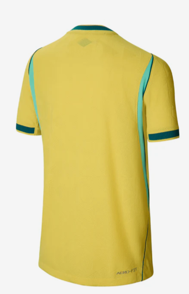 Brazil Kids Yellow Jersey back