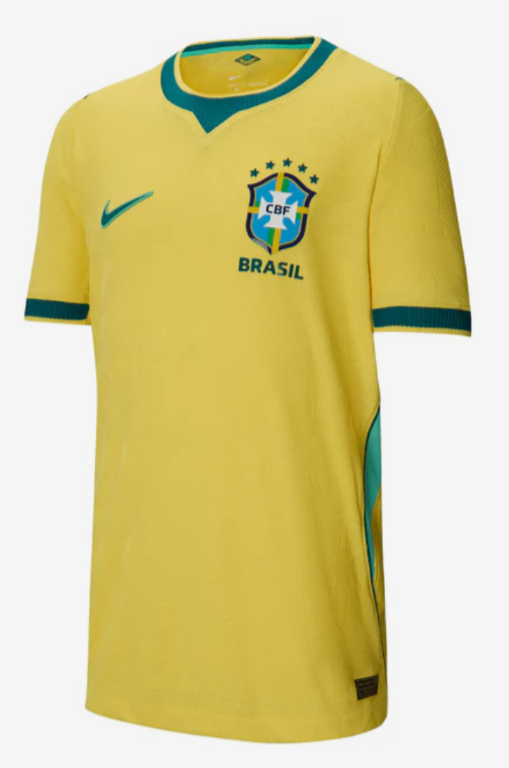 Brazil Kids Yellow Jersey front