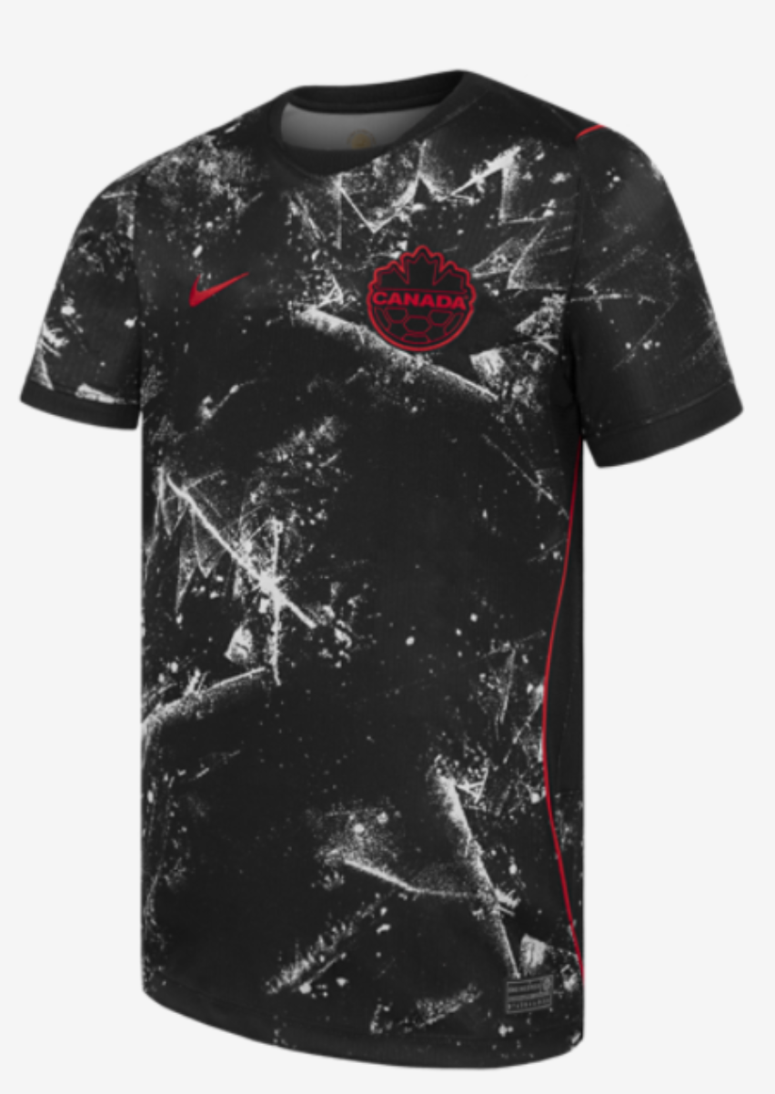 Team Canada Kids Black Jersey front