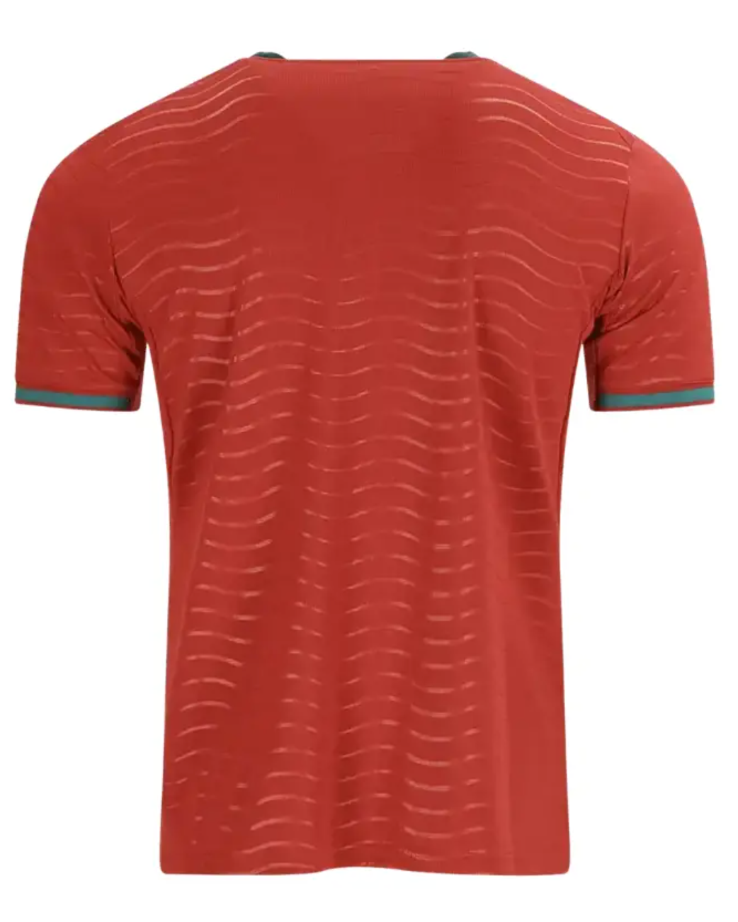 Portugal Home Jersey Back — Puma authentic red and green sublimated football jersey