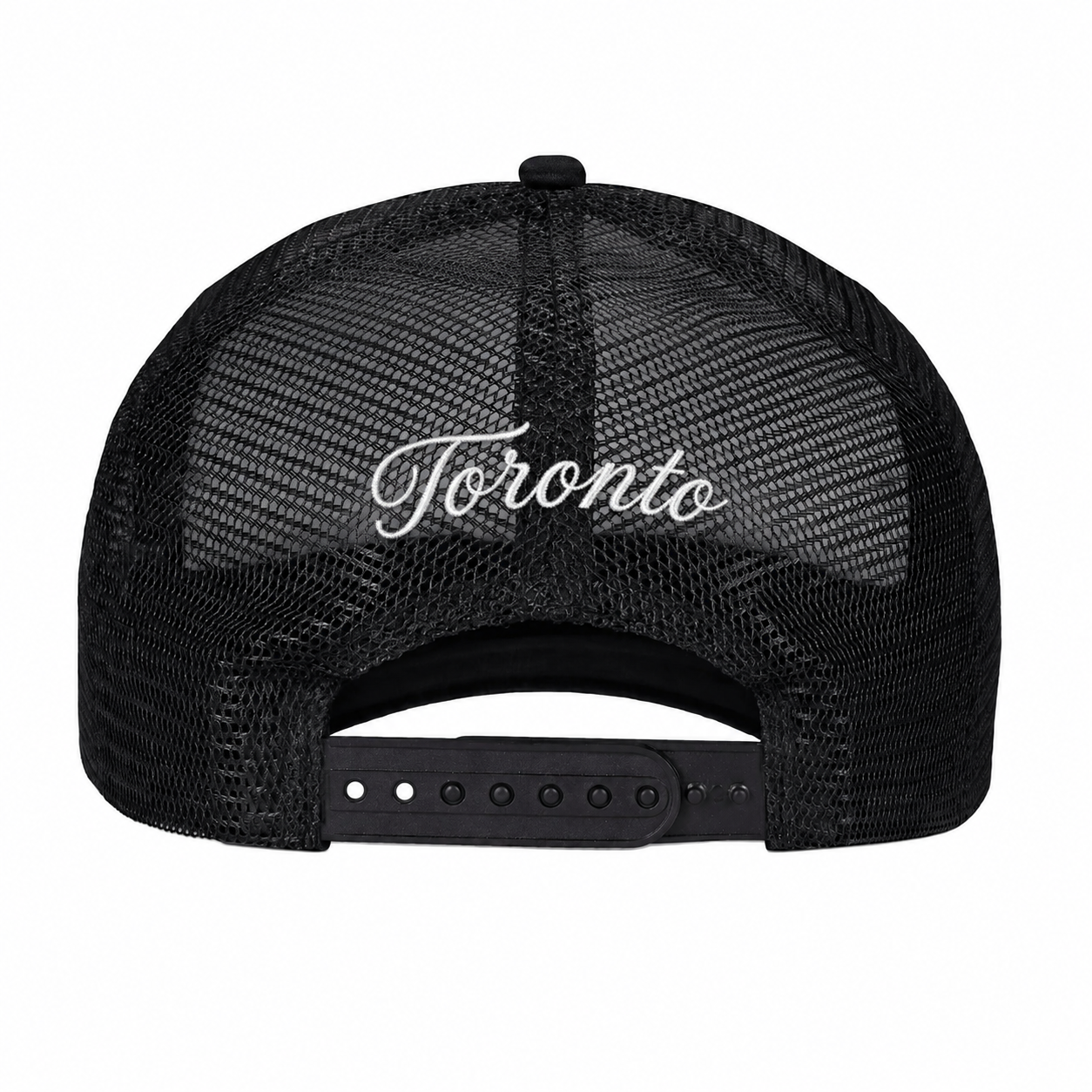 Toronto The Six Trucker Hat Black Black - back view