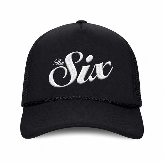 Toronto The Six Trucker Hat Black Black - front view