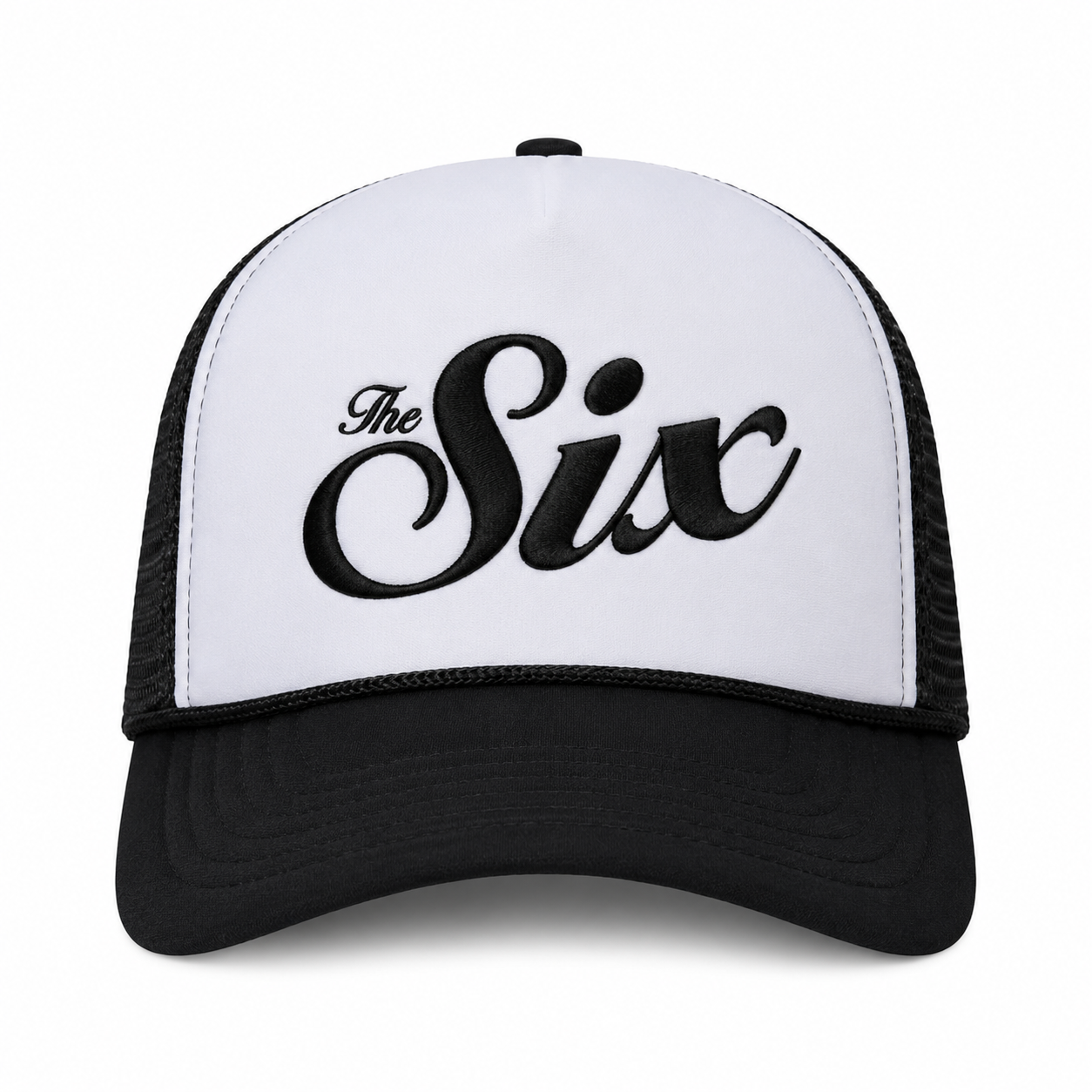 Toronto The Six Trucker Hat - Black/White colorway