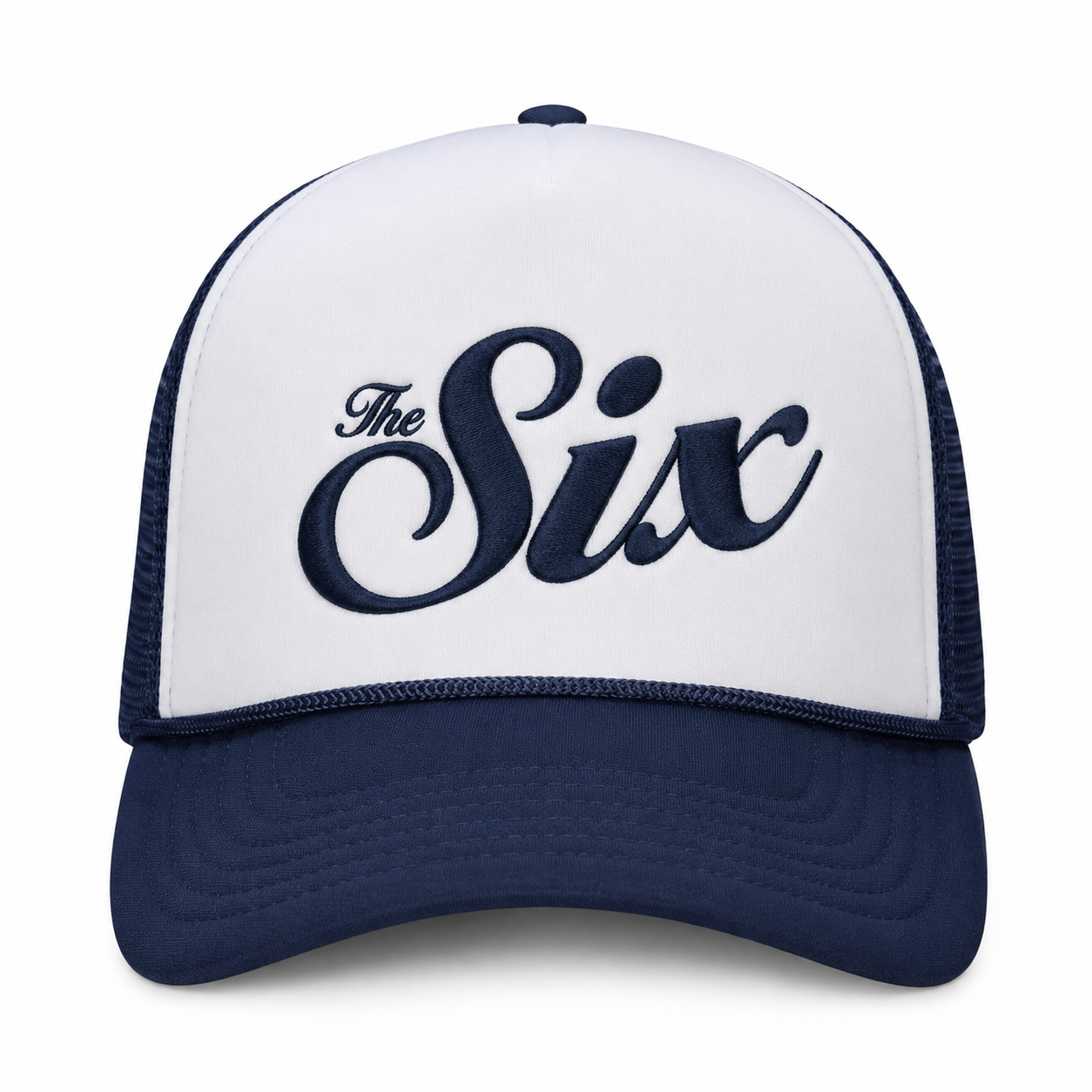 Toronto The Six Trucker Hat - Navy/White colorway