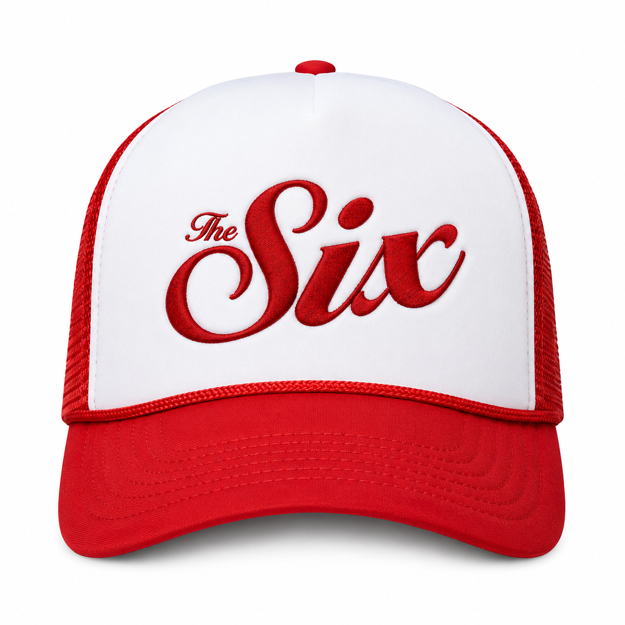 Toronto The Six Trucker Hat - Red/White colorway